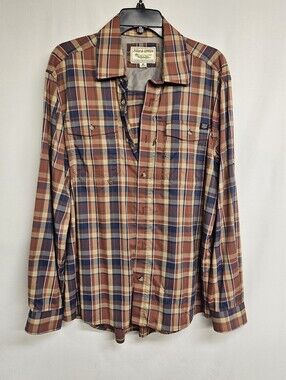 Field & Stream Nylon Light Weight Long Sleeve Medium LG Fishing Button Up Shirt
